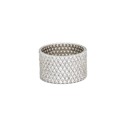 Anello Fascia Alta Bianca