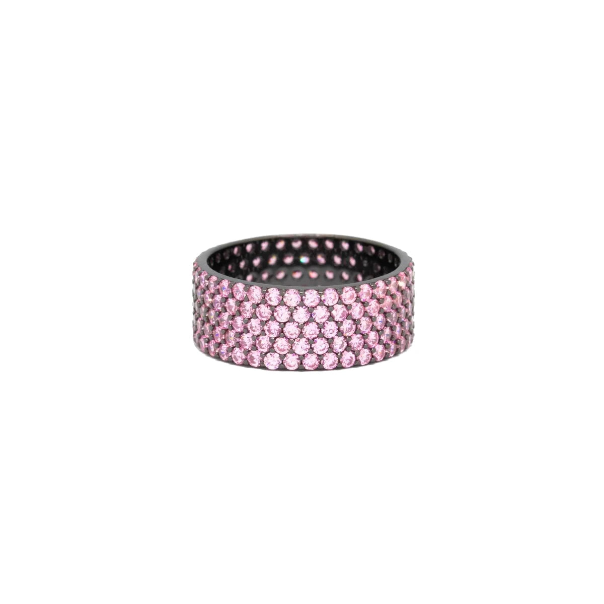 Anello Fascia Bassa Rosa