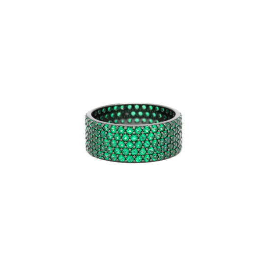 Anello Fascia Bassa Verde