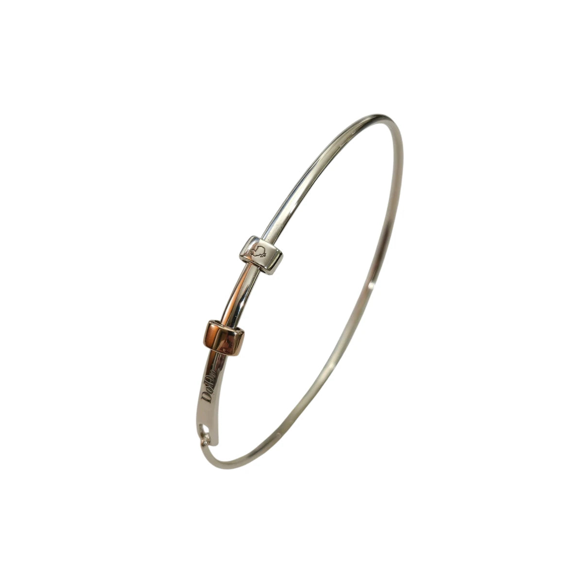 Bangle  DoDo in Argento con Stopper Oro Rosa