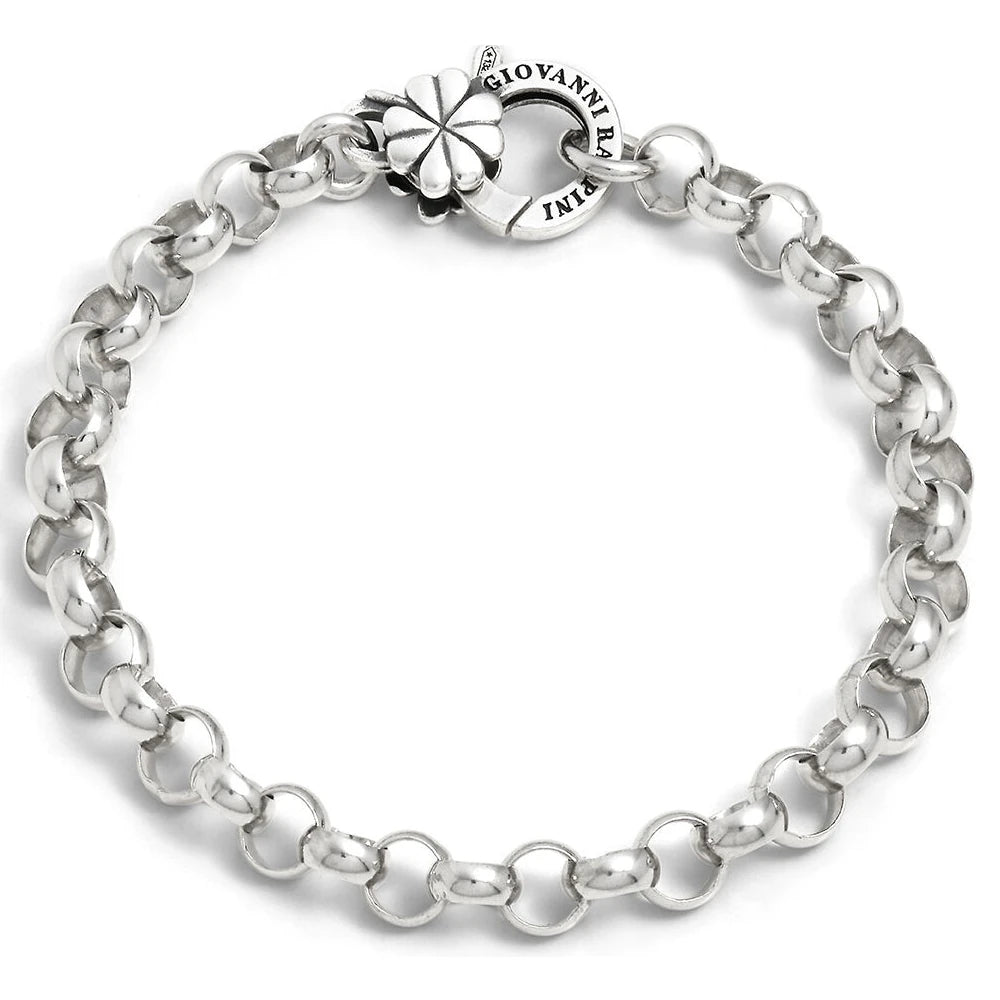 Bracciale Base Rolò Chiusura Quadrifoglio