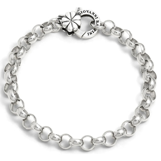 Bracciale Base Rolò Chiusura Quadrifoglio