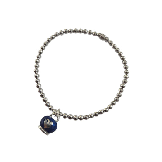 Bracciale Chantecler elastico campanella blu