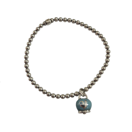 Bracciale Chantecler elastico campanella azzurra