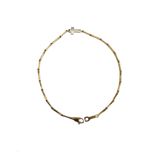 Bamboo Shine Cross Bracelet