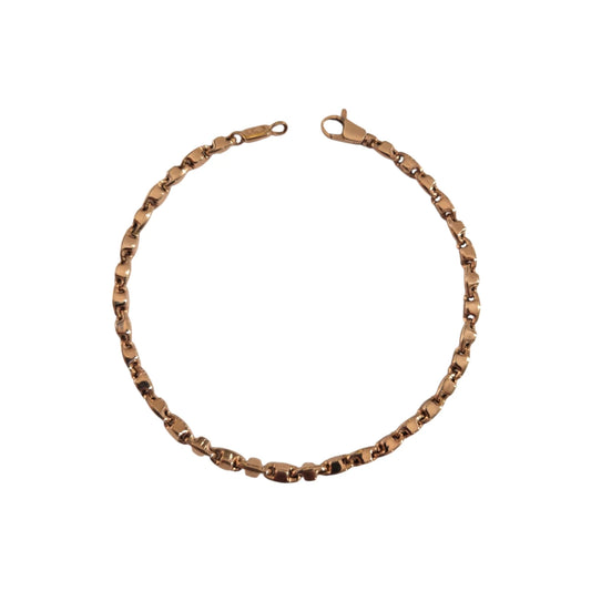 bracciale chiemento accenti oro rosa 18kt peso 4,10 grammi