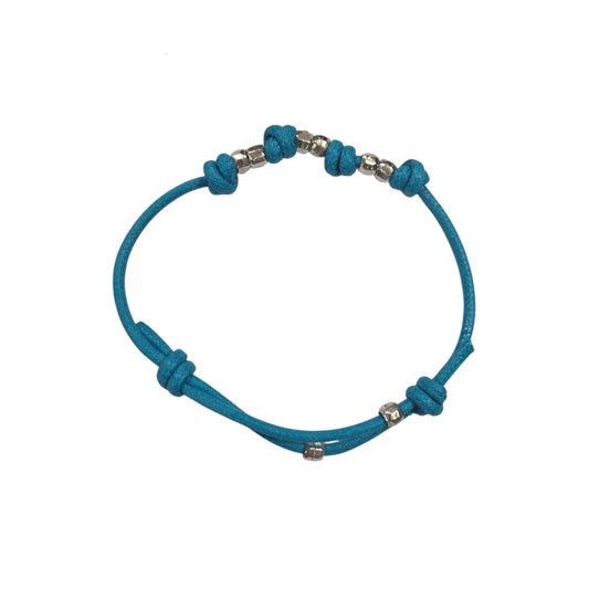 Bracciale Cordino Azzurro DoDo 8 Granelli Jais