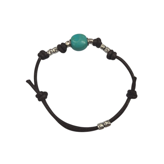 Bracciale Cordin DoDo 8 Granelli e Pepita Azzurra