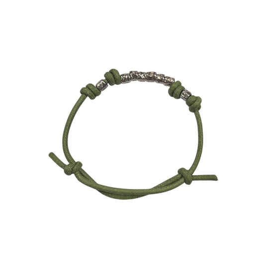 Bracciale Cordino verde DoDo 8 Granelli
