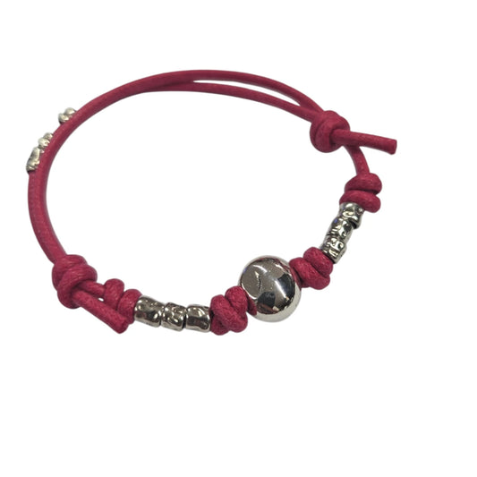 Bracciale Cordino Fuxia DoDo Granelli e Pepita