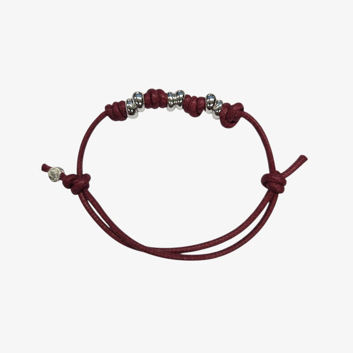 Bracciale Cordino Spesso 6 Rondelle Bold