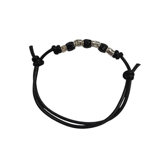 Bracciale Cordino DoDo Granelli e Granelli Neri