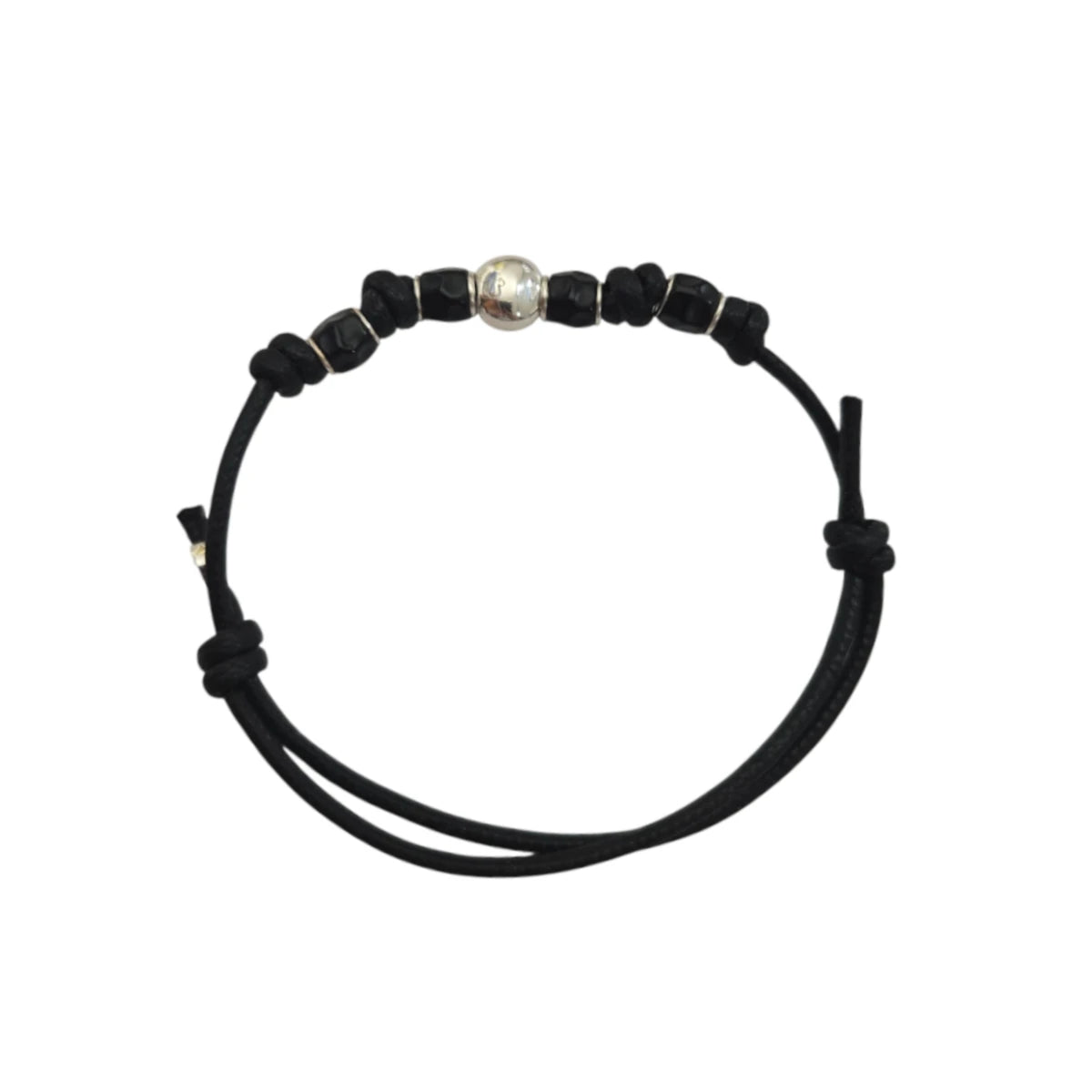 Bracciale Cordino DoDo Granelli Neri e Pepita