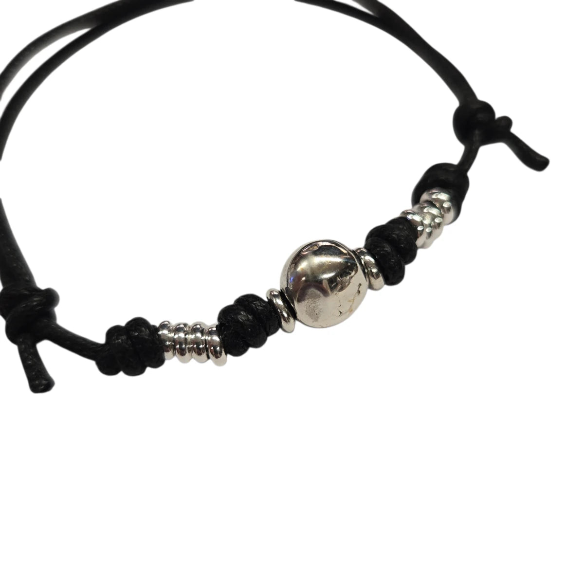 Bracciale Cordino DoDo Pepita e Rondelle Argento