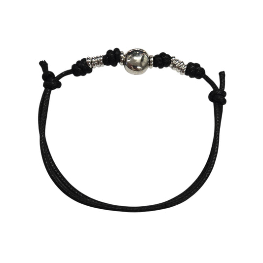 Bracciale Cordino DoDo Pepita e Rondelle Argento