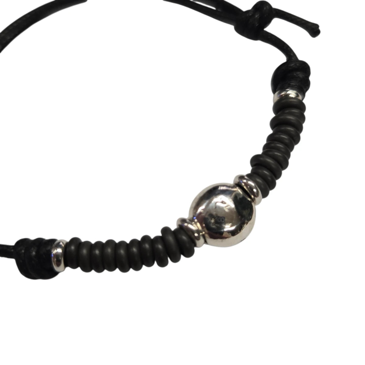 Bracciale Cordino DoDo Pepita e Rondelle Titanio