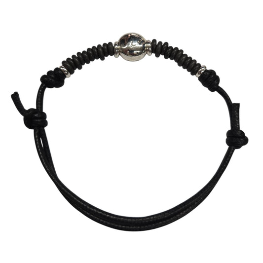 Bracciale Cordino DoDo Pepita e Rondelle Titanio