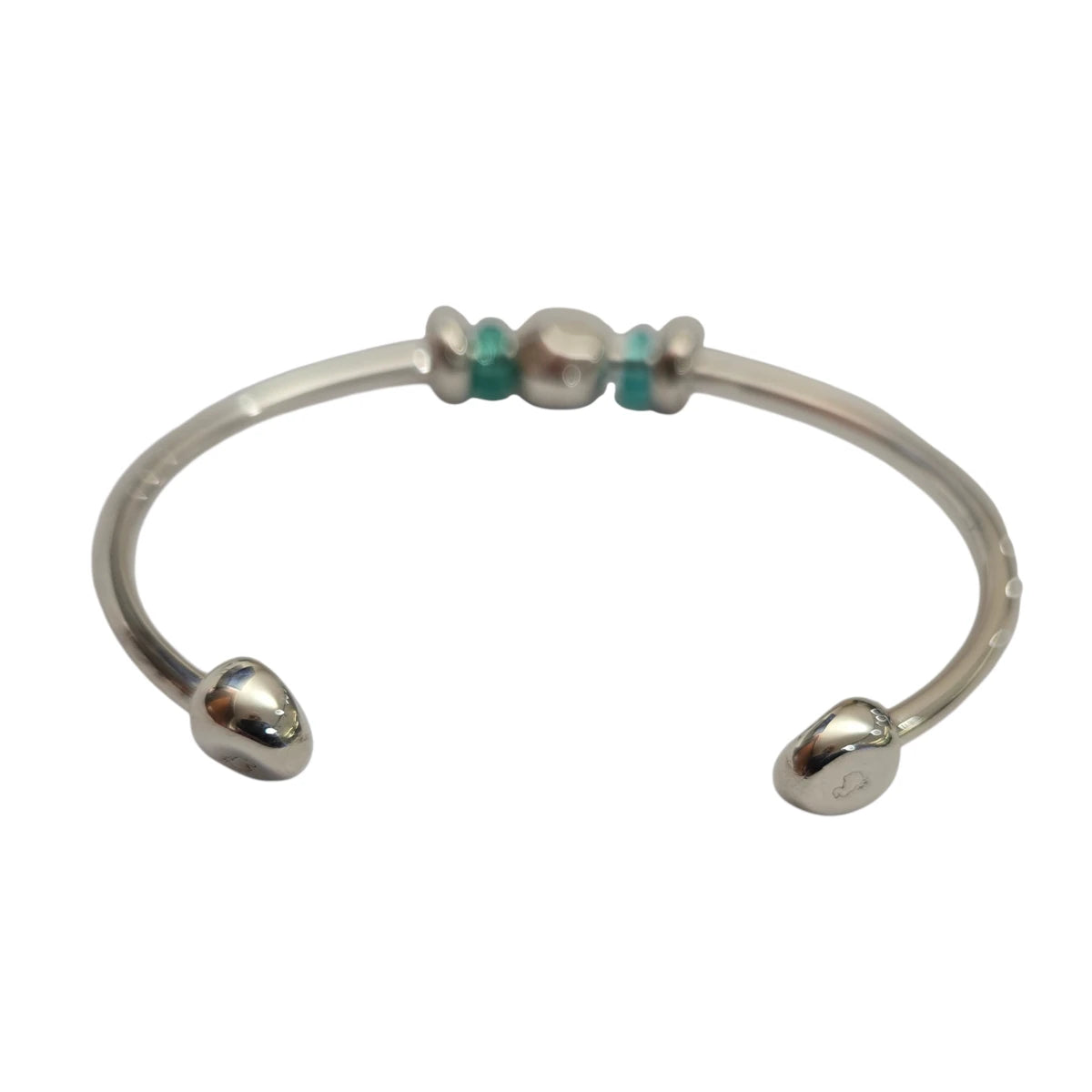 Bracciale DoDo Cuff Rondelle Azzurre Pepita Sfaccettata