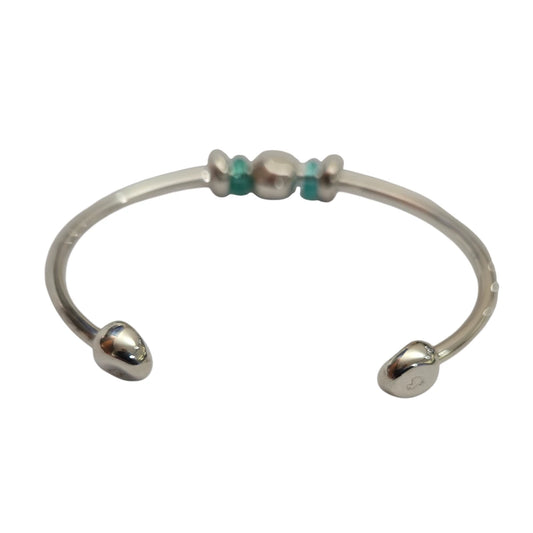 Bracciale DoDo Cuff Rondelle Azzurre Pepita Sfaccettata