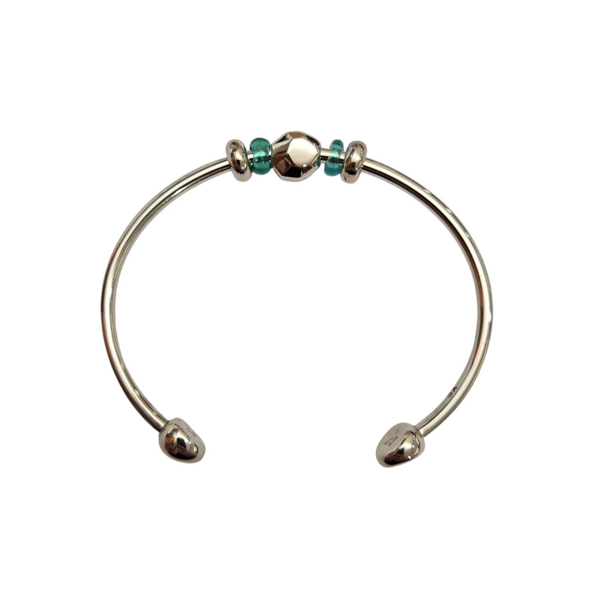 Bracciale DoDo Cuff Rondelle Azzurre Pepita Sfaccettata