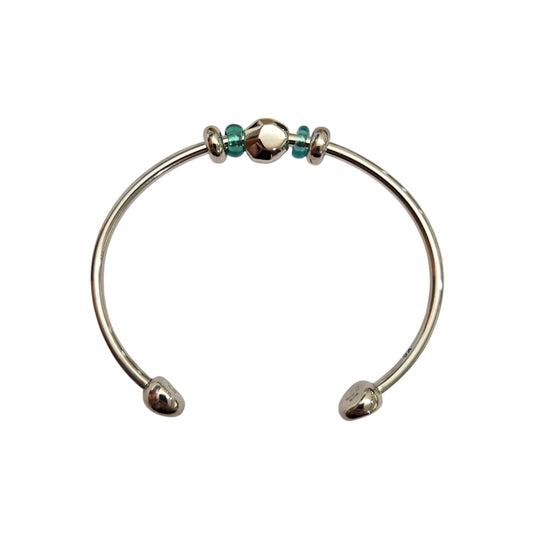 Bracciale DoDo Cuff Rondelle Azzurre Pepita Sfaccettata