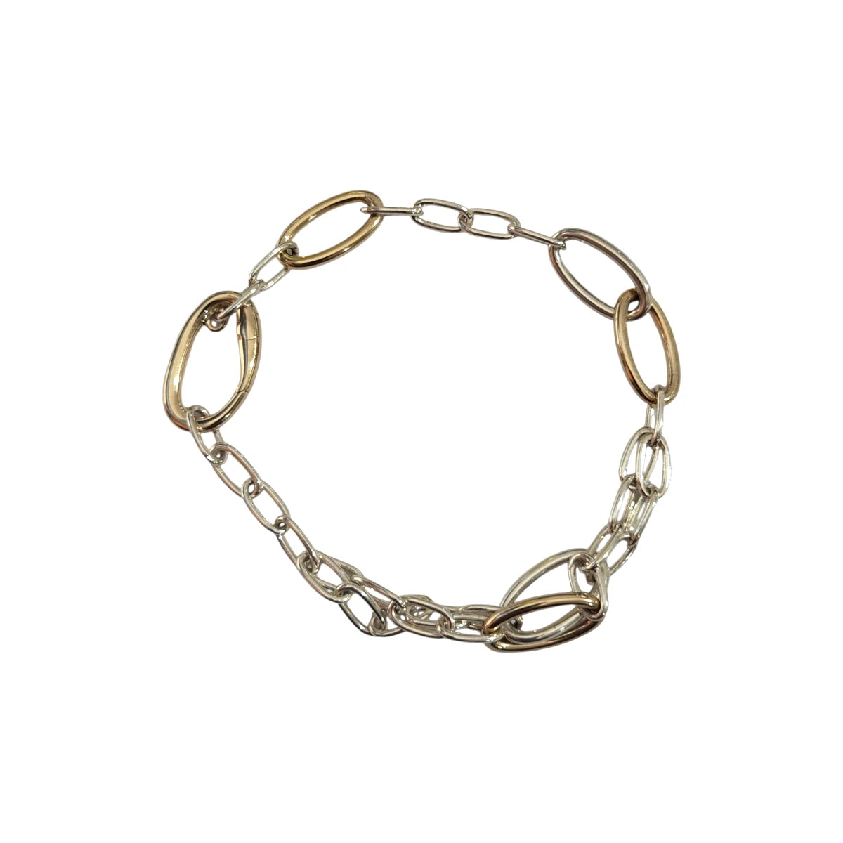 bracciale essentials argento & argento dorato