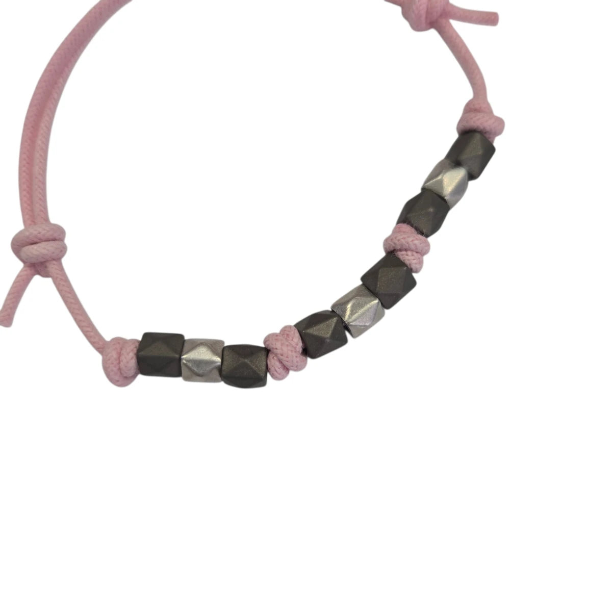 Bracciale Cordino DoDo Stud Titanio Argento