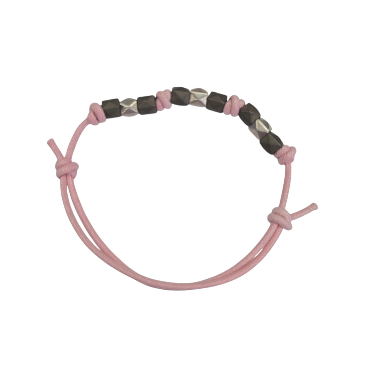 Bracciale Cordino DoDo Stud Titanio Argento