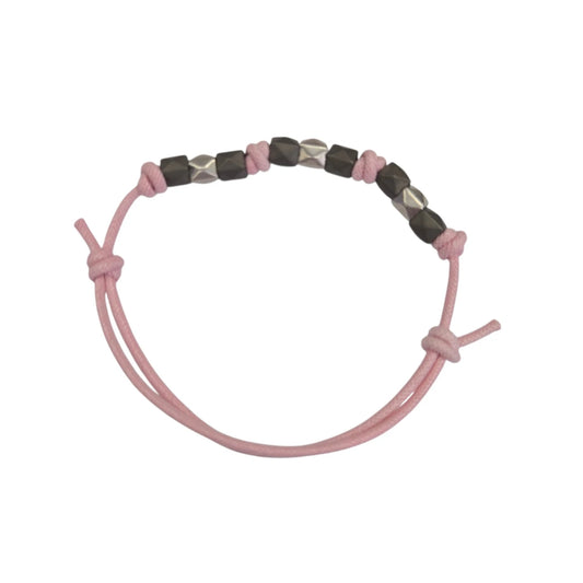 Bracciale Cordino DoDo Stud Titanio Argento