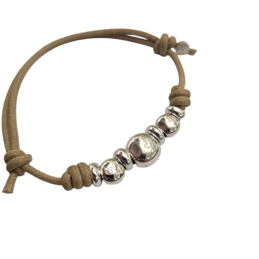 Bracciale Cordino DoDo pepite e rondelle bold