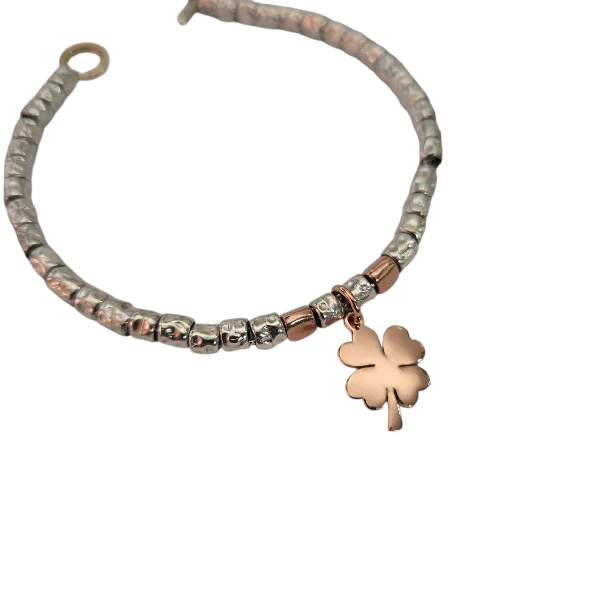 Bracciale DoDo Granelli Con Quadrifogli Grande e Sassolini