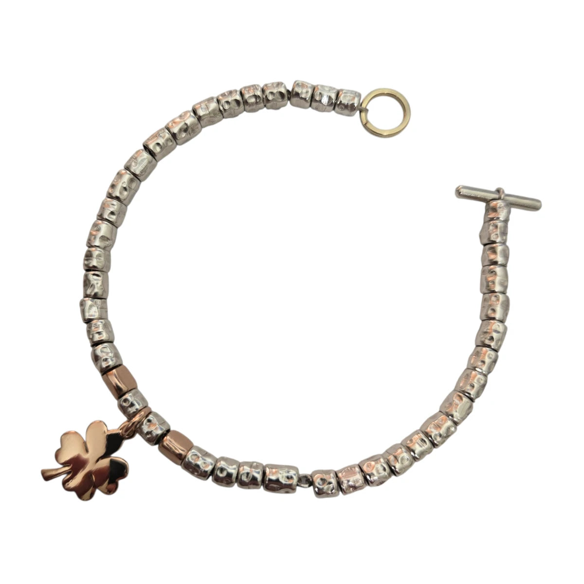 Bracciale DoDo Granelli Con Quadrifogli Grande e Sassolini