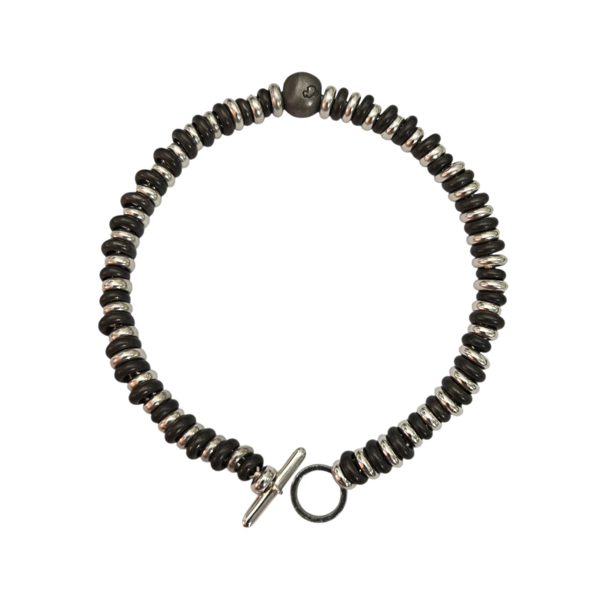 Bracciale DoDo Rondelle Titanio e Argento