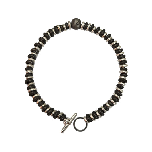 Bracciale DoDo Rondelle Titanio e Argento