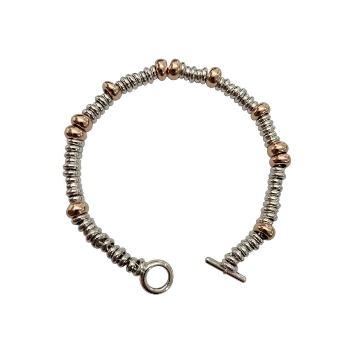 Bracciale DoDo Rondelle Argento e Argento dorato