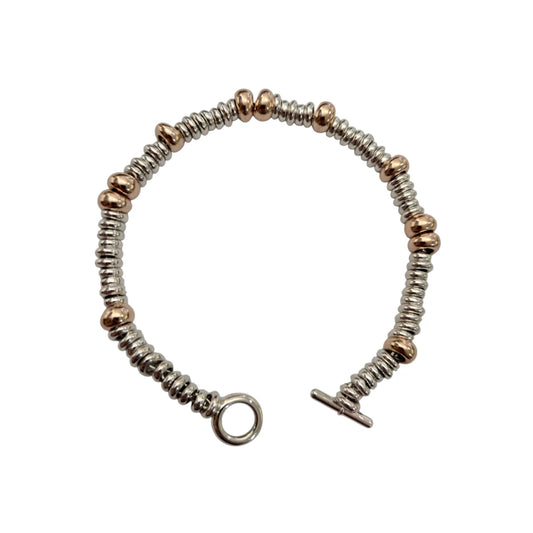 Bracciale DoDo Rondelle Argento e Argento dorato