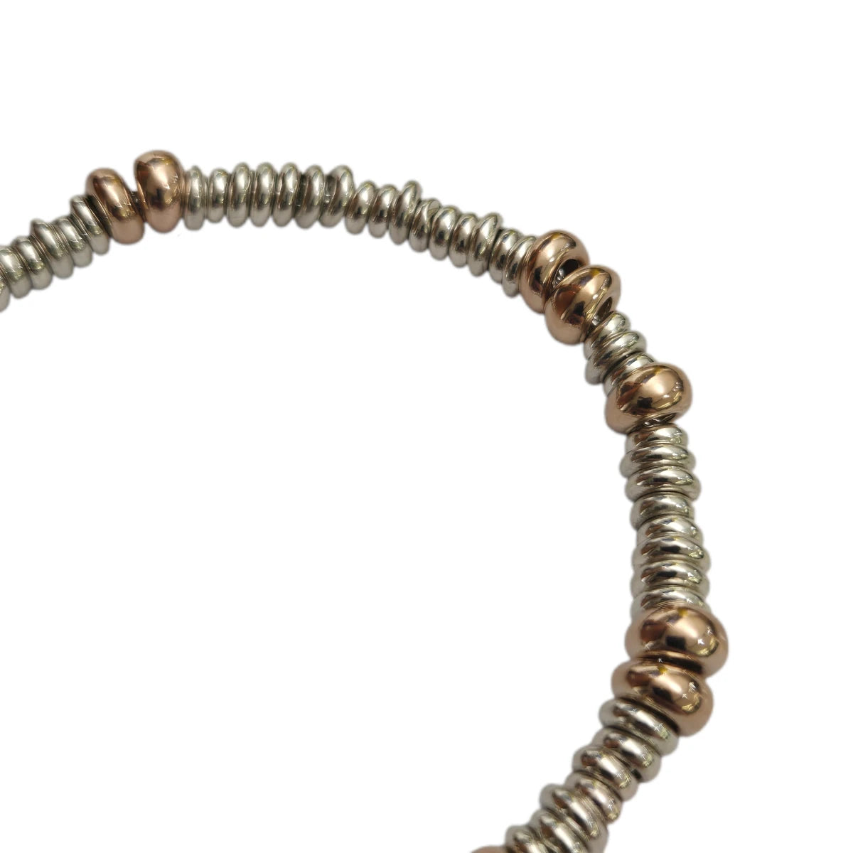 Bracciale DoDo Rondelle Argento e Rondelle Rosa Bold
