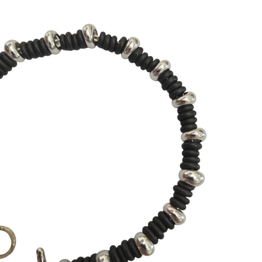 Bracciale DoDo Rondelle Titanio e Rondelle Argento Bold