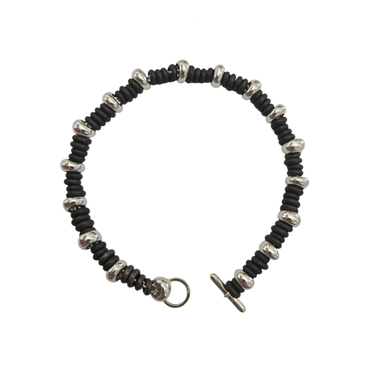 Bracciale DoDo Rondelle Titanio e Rondelle Argento Bold
