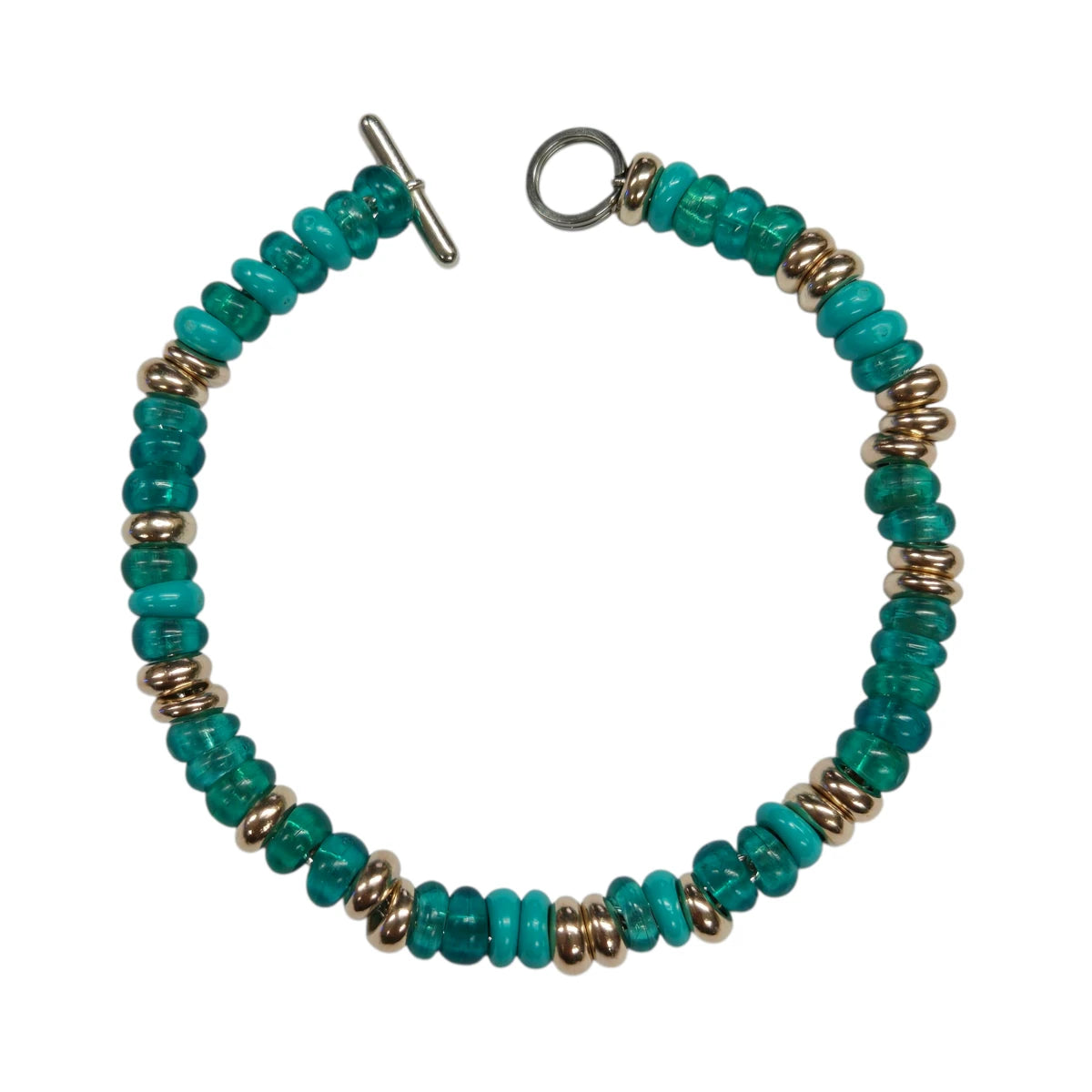 Bracciale DoDo Rondelle Pet Verde Acqua