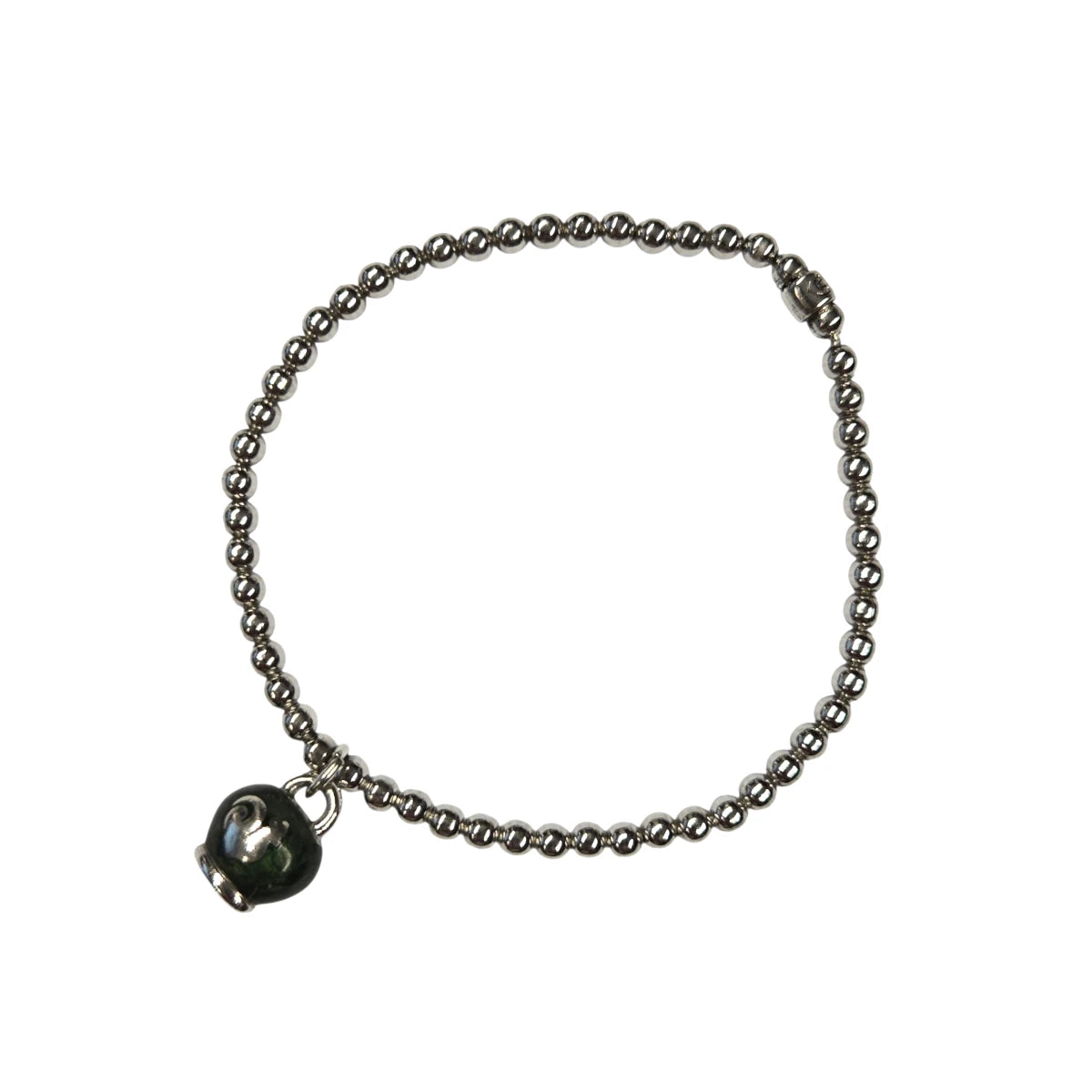 Bracciale Chantecler elastico campanella verde