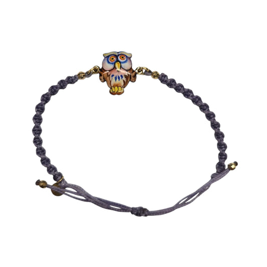 Bracciale Cordino Gufo