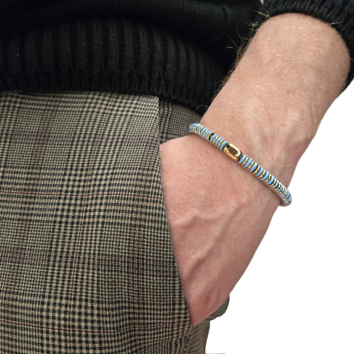 Bracciale Rings Turchese e Dorato