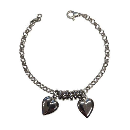 Bracciale Raspini Rolò Rondelle e Due Cuori