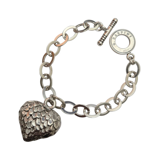 Bracciale Raspini Maglia Ovale con Cuore Serpente