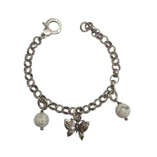 Bracciale Giovanni Raspini farfalla e agata bianca
