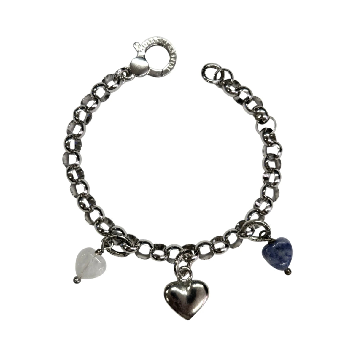 Bracciale Giovanni Raspini Rolò Tre Cuori