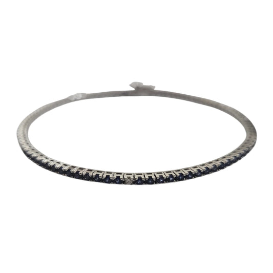 Bracciale Tennis Zaffiri e Diamanti