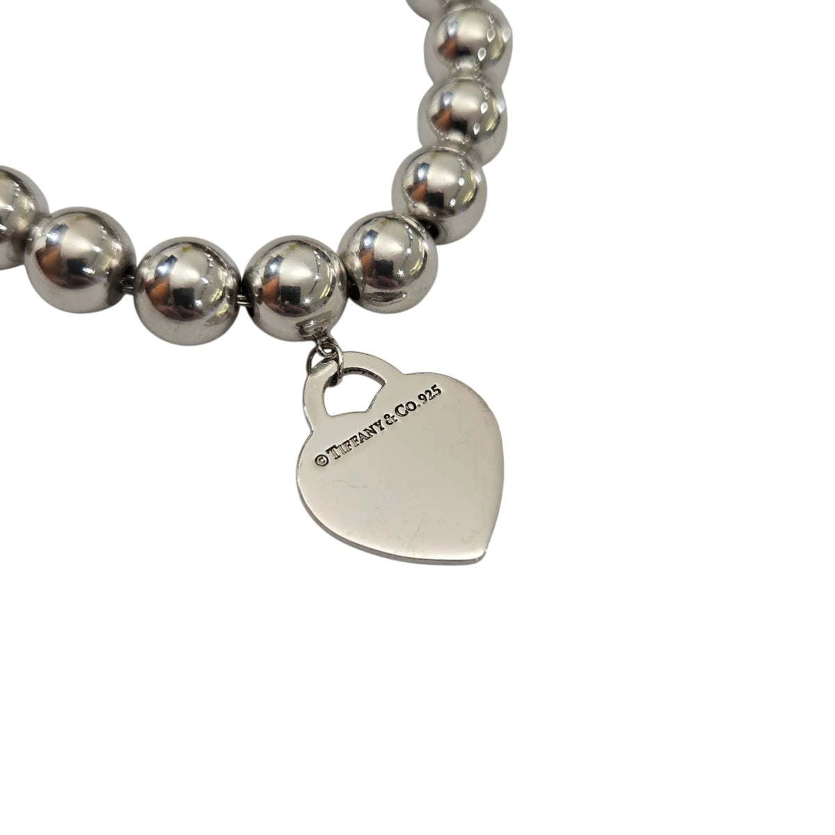 Tiffany Ball Bracelet with Heart Tag
