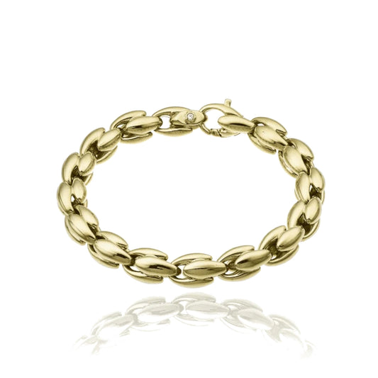 Bracciale accenti giallo con diamante